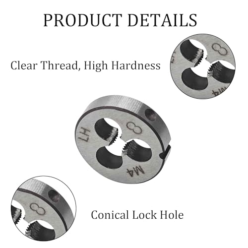 M4 x 0.7 Left Hand Metric Tap and Die Set, High Speed Steel Threading Kit for Reverse Thread Repair and Machining - size: M4 x 0.7