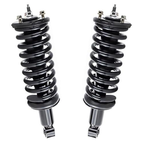 Detroit Axle - 4WD Front Struts & Coil Spring Sway Bars + Rear Shock Absorbers Replacement for 2005-2019 Nissan Frontier 4.0L - size: 6AQS47261/Shock Kit