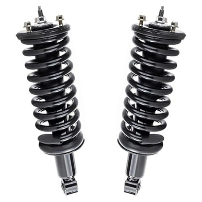 Detroit Axle - 4WD Front Struts & Coil Spring Sway Bars + Rear Shock Absorbers Replacement for 2005-2019 Nissan Frontier 4.0L - size: 6AQS47261/Shock Kit