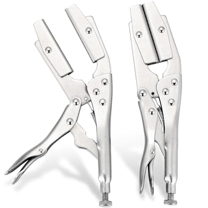 DASBET 10" Hose Pinch-Off Locking Pliers | 2 Pack Self-Locking Pinch Off Pliers, Heavy Duty Radiator Hose Clamp Set Universal for Automobile Radiator Pipe, Fuel Hose, Water and Vacuum Lines