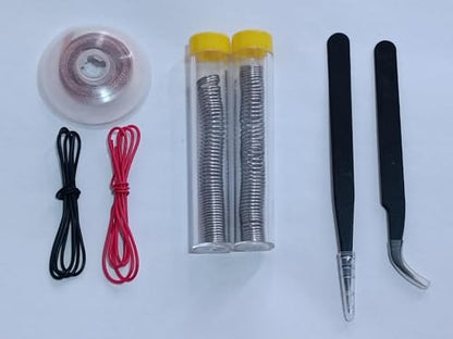 Electric Soldering Iron, Adjustable Temperature Soldering Iron Kit, 5pcs Solding Tips, Digital Multimeter Kit, Multi Tester, NCV, TRMS 6000 Counts, Smart Auto-Ranging, Voltage Tester