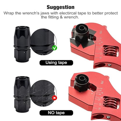 EVIL ENERGY AN Fitting Hose Wrench Adjustable 3AN-16AN Aluminum Red - color: Red, size: Adjustable 3AN-16AN