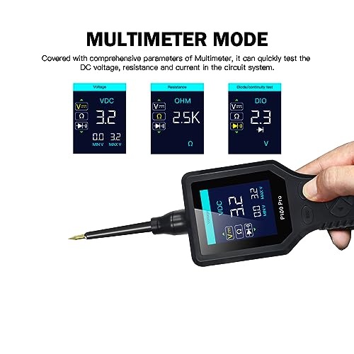 TopDiag P100 Pro 9-30v car Circuit Tester Automotive, Power Circuit Probe Kit Multimeter Digital Oscilloscope Test Tool (P100 Pro) - color: P100 Pro