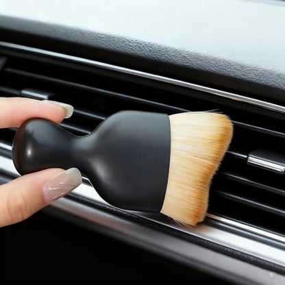 4PCS Microfiber Cleaning Brush Set, Ultra Soft Detailing Brushes for Car Interior Dashboard Vents, Home Electronics, Keyboards, Cameras, Furniture - Scratch-Free Dusting Tools with Dense Bristles