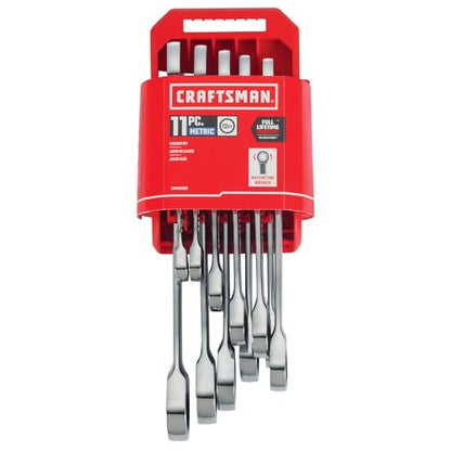 CRAFTSMAN Ratcheting Wrench Set, Metric, 11-Piece (CMMT87021)