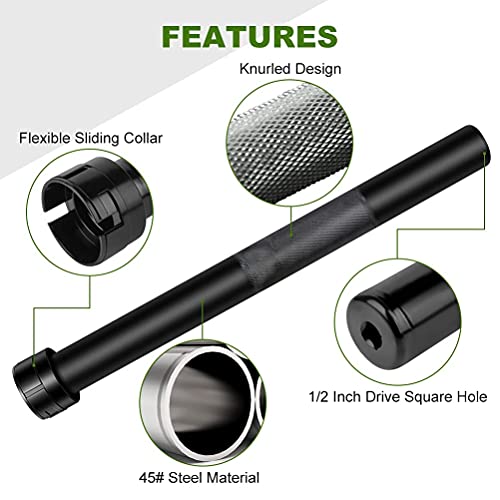 SCITOO Inner Tie Rod Installation Tool Kit with 9 Crowfoot Adapters for Most Cars