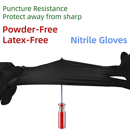 Nitrile Disposable Gloves Pack of 100, Latex Free Safety Working Gloves for Food Handle or Industrial Use - size: X-Large (Pack of 100)
