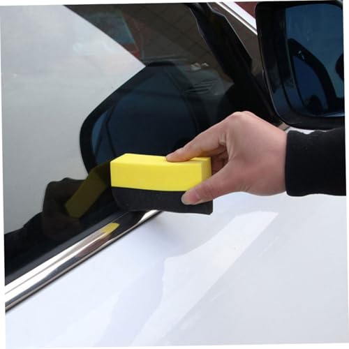 Cabilock 6pcs Tire Shine Applicator Pads Set EVA Foam Car Wash Sponge for Polishing Waxing and Cleaning for Auto Detailing