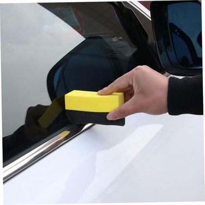 Cabilock 6pcs Tire Shine Applicator Pads Set EVA Foam Car Wash Sponge for Polishing Waxing and Cleaning for Auto Detailing