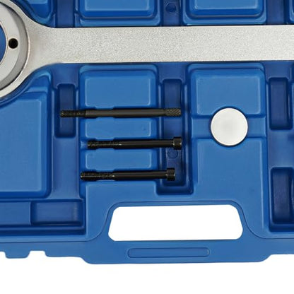 Crankshaft Pulley Removal Tool Kit for Land Rover Jaguar V8 4.4L, Engine Damper Puller & Installer Set, Professional Land Rover V8 Engine Crankshaft Pulley Tool 3.2 3.4 4.2 4.4L Removal Tool
