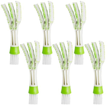 Mini Duster for Car Air Vent, SENHAI Set of 6 Automotive Air Conditioner Cleaner and Brush, Dust Collector Cleaning Cloth Tool for Keyboard Window Leaves Blinds Shutter