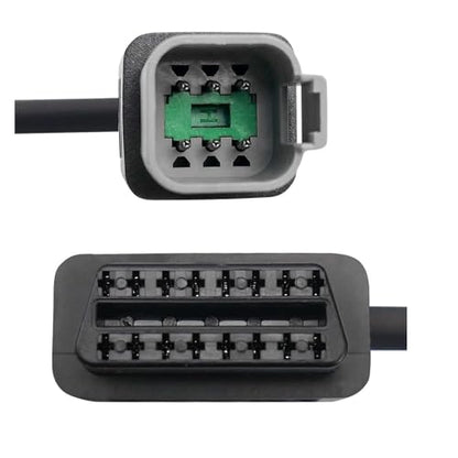 6 Pin OBD Motorcycle Cable 6pin OBD obd2 Diagnostic Moto Motorrad Adapter CAN OBD2 OBDII Diagnostic Connector for BRP Moto ATV UTV Motorcycle Bike Polaris Slingshot Motorbike Sportsman