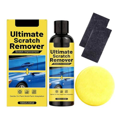 Car Scratch Remover, 3.53 Fl Oz Car Paint Repair Paste, Car Paint Polishing Compound, Quick Fix for Deep Scratches, Universal Scratch Removal Wax with Sponge, Works for All Vehicle Paint Colors (1)