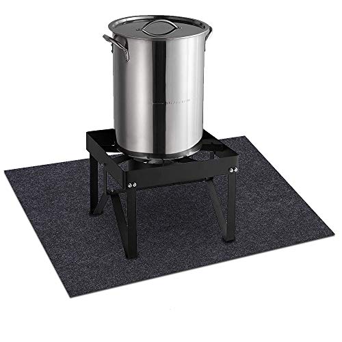 Turkey Fryer Mat,For floor surface/Absorbent mat Lightweight Washable Floor Mat to Protect Decks and Patios from Grease Splatter,Against Damage and Oil Stains or Grease Spills，back Non-slip (36”×40“) - size: 36”×40“