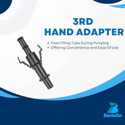 Bentolin Fluid Pump for Standard Quart Bottles -Gear Lube Pump Stroke with 3rd Hand Adapter, Transfer Gear Oil, Transmission and Differential Fluid (28mm)