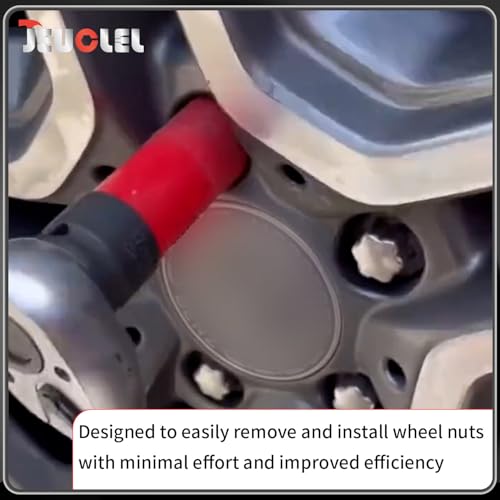 17mm Wheel Lock Nut Socket Compatible with Mercedes Benz S Series | 1/2" Drive, Flower Head Design, Anti-theft Protective Lug Nut Extractor, Metal Wheel Nut Wrench, Tyre Fitting, garage