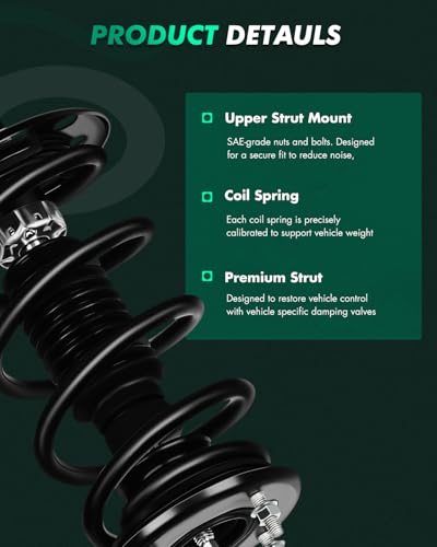 SCITOO - Front Complete Strut & Coil Spring Assembly Fits 2013 2014 2015 2016 2017 for Ford Explorer with 172730 172729 - Set of 2