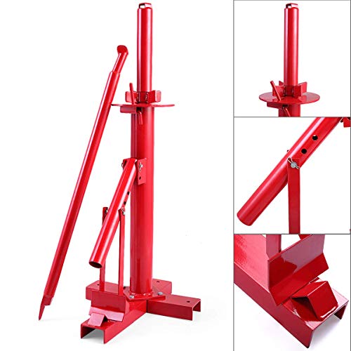 MOTOOS Manual Tire Changer Tire Bead Breaker Tool Tire Changing Tool Portable Tire Changer Base Bead Breaker Mounting Auto 7-1/2 x16, Red