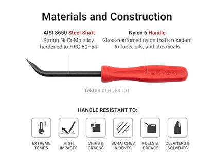 TEKTON 5/32 Inch x 6-1/2 Inch 30-Degree Mini Pry Bar | LRD82100 | Made in USA - size: 5/32 Inch 30-Degree