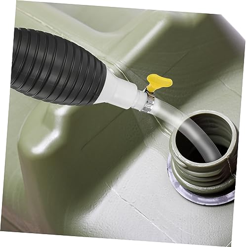Manual Transfer Pump Kit 1 Set Siphon Hose and Check Valve for Fuel Extraction Portable Hand Pump for Automotive and Home Use
