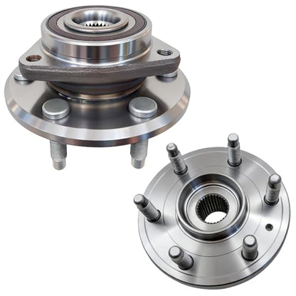 513277 Front Rear Wheel Bearing Hub Assembly for Buick Enclave 2008-2017, Chevrolet Traverse 2009-2017, GMC Acadia Limited 2007-2017, Saturn Outlook 2007-2010 (2PCS) - size: 513277