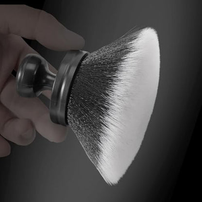 BABYSHEEP Ultra Soft Bristles Detailing Brush -Synthetic Brush, Car Detail Brush, 5.0 Inch Diameter Covers Large Area Inside or Outside Vehicles (Black-Grey) - color: Black-grey