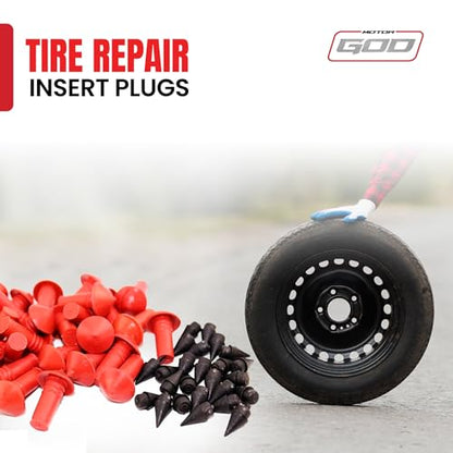 Tire Repair Insert Plugs - Mushroom Plugs with Built-in Sealant, Quick and Easy Tire Fix Solution | Pack of 180 - style: Pack of 180
