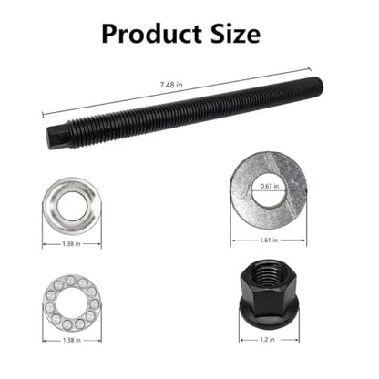 Harmonic Balancer Installation Tool with with High Carbon Chromium Bearing Steel Thrust Rolling Bearings (GCR15), Compatible with GM 1997-UP V8 LS1 LS2 LS3 LS4 LSX LSA LS6 LQ4 LQ9