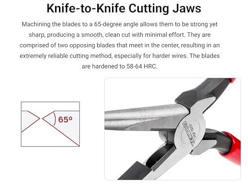 TEKTON 7 Inch Smooth Jaw Long Nose Pliers | PGF15007 - color: Smooth Jaw, size: 7 Inch Straight