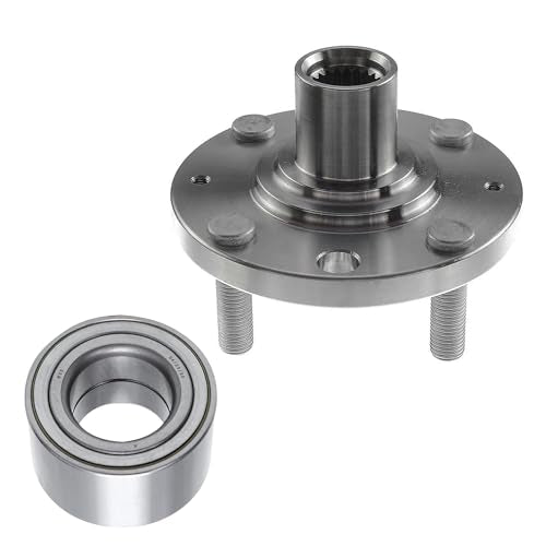Detroit Axle - FWD 2pc Front Wheel Bearing Hub Kit for Chevrolet Aveo Aveo5 Spark Pontiac G3 Wave Wave5, Wheel Bearing Hub Assembly Wheel Bearing Replacement - style: 2W471010/Pair