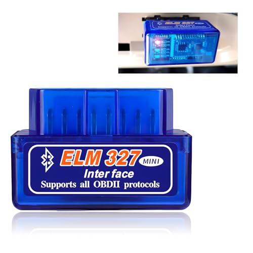 ELM327 OBDⅡ Car Auto Diagnostic Scanner, Professional OBD2 Bluetooth Scan Tool Engine Failure Detector, Wireless Interface Mini ELM327 Fault Code Reader for Android Windows - color: 1 PCS