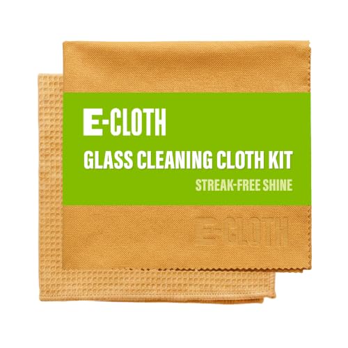 E-Cloth Window and Glass Cleaner Kit, Just Add Water - 1 Kit | Chemical-Free Cleaning - Reusable & Machine Washable Towel, Versatile Use for Mirrors, Cars, & Lenses, Winter Green - color: Tangerine Orange, size: 1 Kit