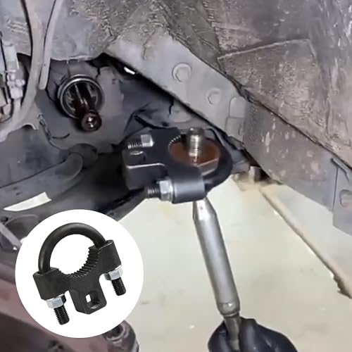 Inner Tie Rod Removal Tool, 3/8" U-Shaped Inner Tie Rod Tool with Non-Slip Teeth, Carbon Steel Inner Low Profile Tool for Car Chassis Rocker, Vehicle Tie Rod Installation Accessories