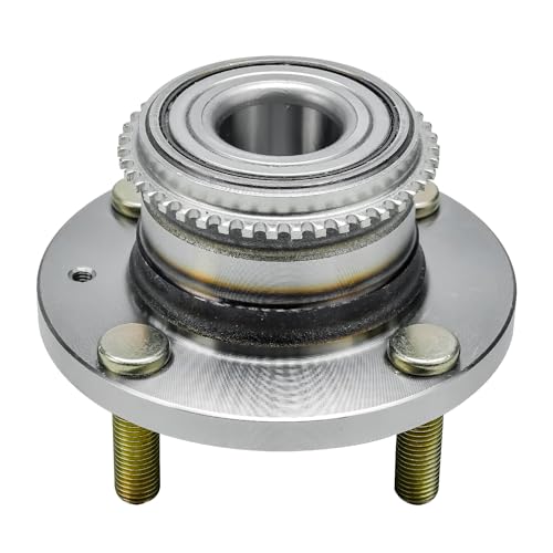 Detroit Axle - 2 Rear Wheel Bearing and Hubs Assembly with ABS Ring & 4-Lug for Mitsubishi Lancer 2002 2003 2004 2005 2006 2007 [ES] L4 2.0L Only - style: 512276 x2/Pair