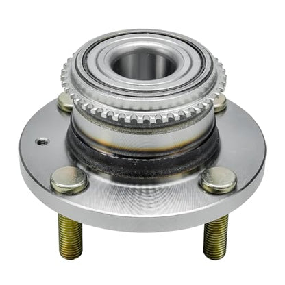 Detroit Axle - 2 Rear Wheel Bearing and Hubs Assembly with ABS Ring & 4-Lug for Mitsubishi Lancer 2002 2003 2004 2005 2006 2007 [ES] L4 2.0L Only - style: 512276 x2/Pair