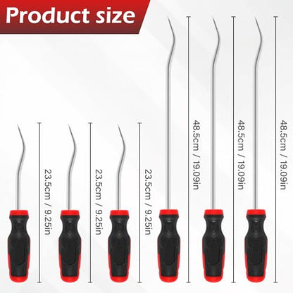 TOOLEAGUE 6Pcs Heavy Duty Trim Removal Tool Set | Upholstery Trim Panel Removal Tool ,Fastener Remover Kit for Car Vehicle - size: 3Pcs Short,3Pcs Long
