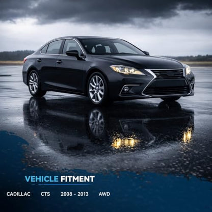 Detroit Axle - AWD 2 Front Struts for 2008-2013 Cadillac CTS, Complete Strut with Coil Spring Assembly 2009 2010 2011 2012 Replacement Quick Install Ready Struts Shocks Assembly - size: 11707_11708/Pair