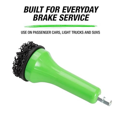 OEMTOOLS Brake Hub Resurfacing Tool with Pads Drill Powered Remove Rust | Wheel Hub Cleaning Tool Removes Rust from Wheel Studs and Rotors for Cars, Trucks, and SUVs, Fits 1/2" Chuck Drills