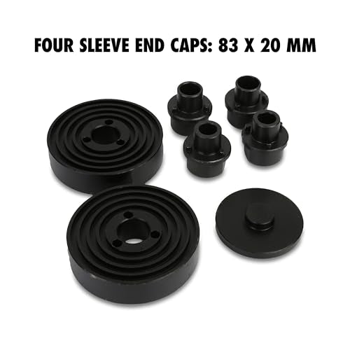 OEMTOOLS 27212 Manual Bushing Removal Tool Set, Suspension and Wheel Bearing Service Kit, 20 Cups and Adapters for Bushing, Seal, and Bearing Replacement, Control Arm and Axle Repair
