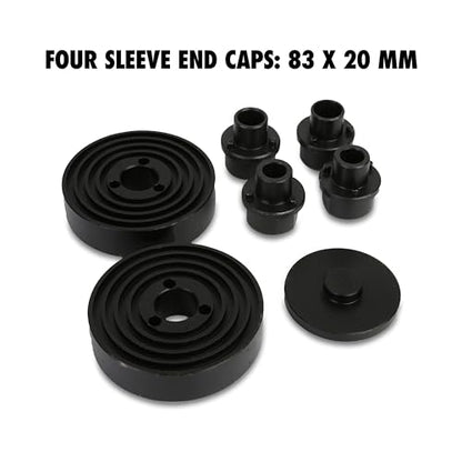 OEMTOOLS 27212 Manual Bushing Removal Tool Set, Suspension and Wheel Bearing Service Kit, 20 Cups and Adapters for Bushing, Seal, and Bearing Replacement, Control Arm and Axle Repair