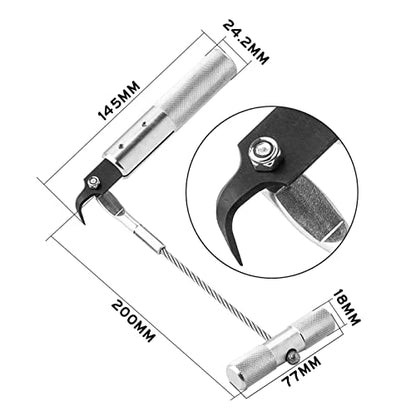Windshield Removal Tool Kit 7pc Automotive Wind Glass Removal Hand Tool Windscreen Remover Set