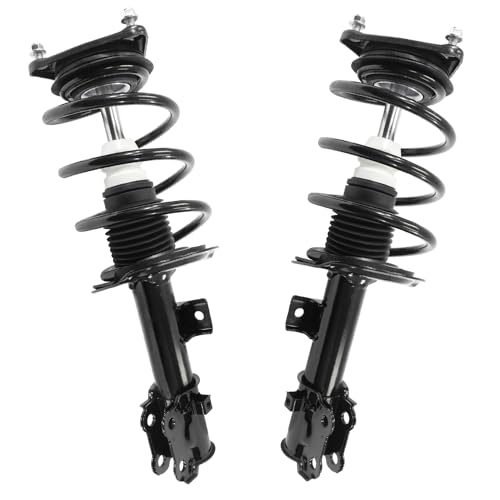 Detroit Axle - 2 Front Struts for 2014 2015 2016 2017 2018 Kia Forte Forte5, 14-16 Forte Koup, Quick Complete Struts with Coil Spring Assembly Replacement Suspension Shocks - size: 11187_11188/Pair