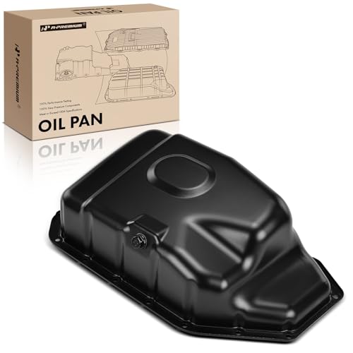 A-Premium Engine Oil Pan Sump with Drain Plug, Compatible with Honda CR-V CRV 2002-2006, Accord 2003-2007, Civic 2002-2005, Element 2003-2011 & Acura RSX 2002-2006, 2.0L 2.4L Gas