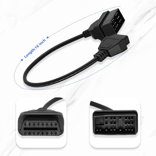 OBD2 Adapter Cable for Toyota Vehicles 22Pin OBD2 16Pin to OBD1 22Pin OBDII Car Diagnostic Connector Compatible with OBD II Diagnostic Scanner (22Pin for Toyota)