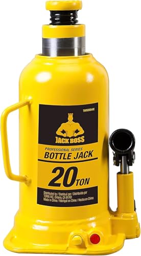 20 Ton Hydraulic Bottle Jack, 40,000 LBS Heavy Duty Welded Steel Auto Lift Jack with Adjustable Height, Overload Protection, Leak-Free Pump, for Truck, RV, Industrial and Garage Use, Yellow - color: Blue