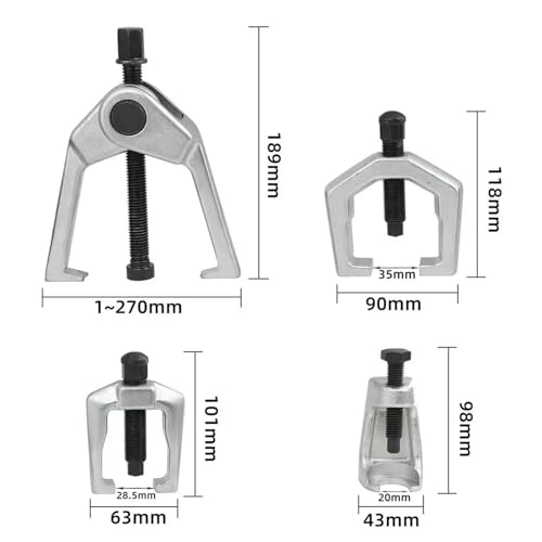 5-in-1 Front End Service Tool Kit Ball Joint Separator Pitman Arm Puller Set Tie Rod End Removal Tools Compatible With Car and Light Truck