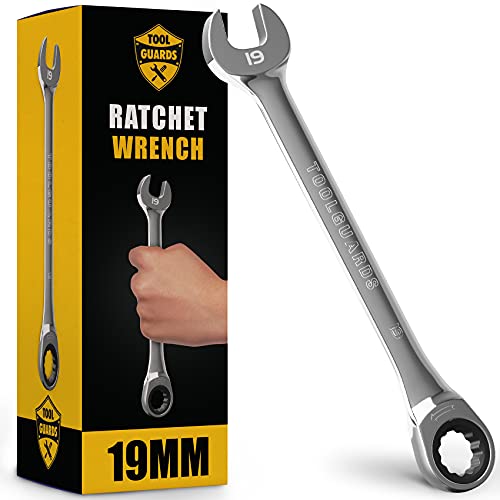 Ratcheting Wrench - Slim Profile - Ratchet Wrench, 19 mm Wrench Set - size: 19 mm