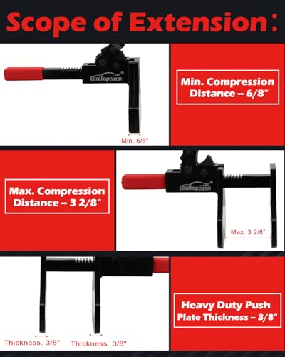 Brake Caliper Compression Tool Multi Piston Brake Pad Spreader Heavy Duty Brake Caliper Tool, Patented