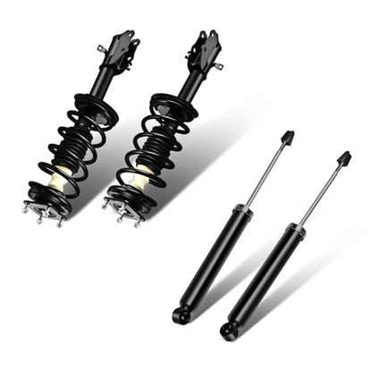 SCITOO - 2Pcs Front Complete Struts Spring Assembly + 2Pcs Rear Shock Absorbers Fits 2007-2012 for Mazda CX-7 Full Set Front Rear Complete Struts with 172494 349076 - Set of 4