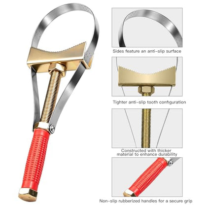 Heavy Duty Oil Filter Wrench | Adjustable Strap, Removal Tool